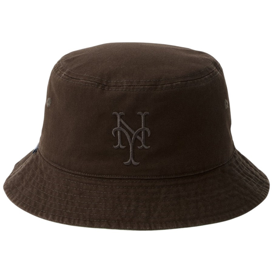 NEW ERA バケットハット メッツ バーントウッド 正面