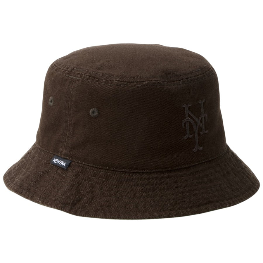 NEW ERA バケットハット メッツ バーントウッド 右斜め