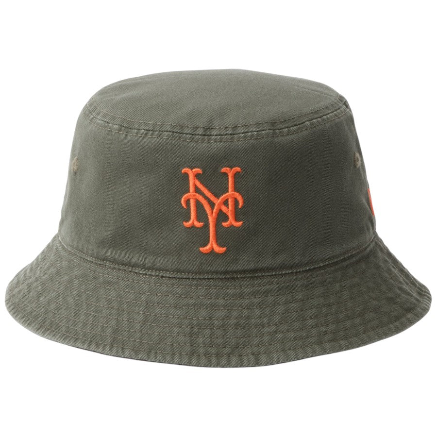 NEW ERA バケットハット メッツ ニューオリーブ 正面
