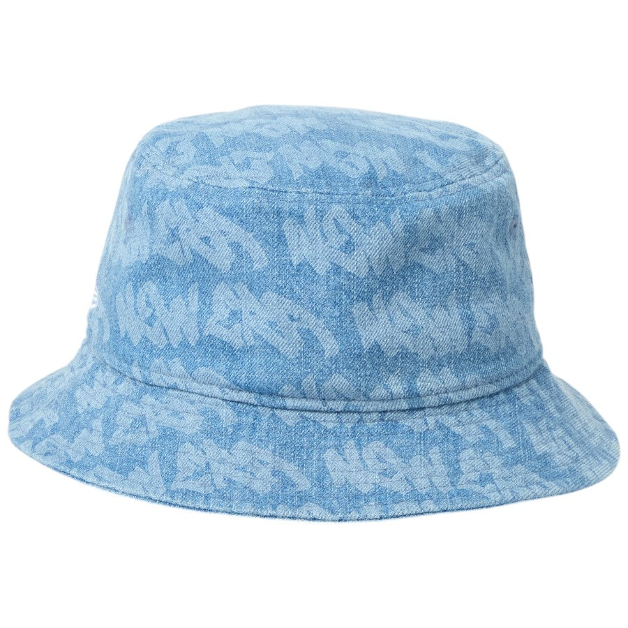 NEW ERA バケットハット ウォッシュドデニム 背面
