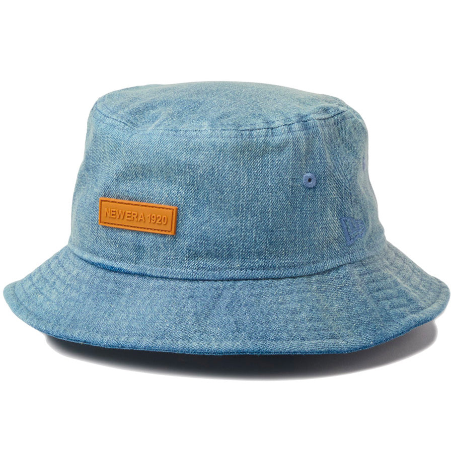NEW ERA（ニューエラ） バケットハット デニム ウォッシュド 左斜め