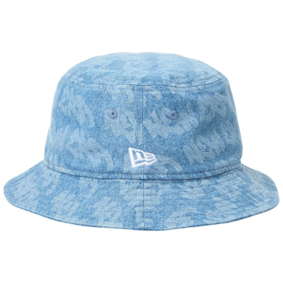 NEW ERA フラッグ刺繍 ウォッシュドデニム ディテール