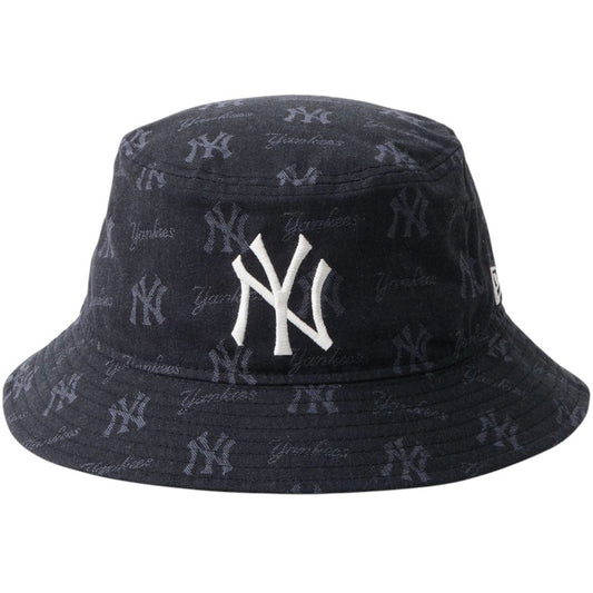 NEW ERA バケット01 ヤンキース ジャカード ブラック 正面