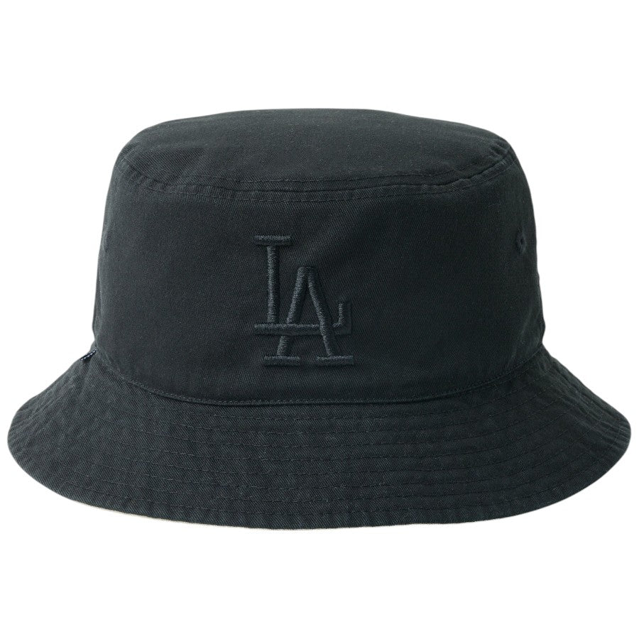 NEW ERA ドジャース バケットハット ブラック 正面