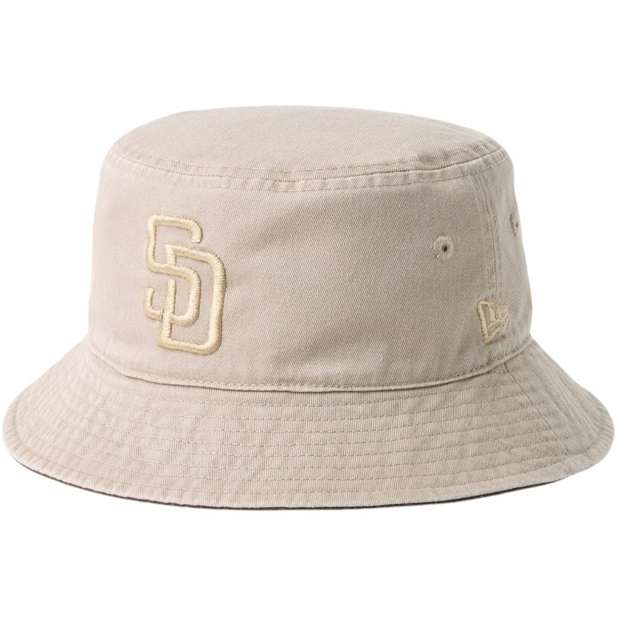 NEW ERA バケットハット パドレス アッシュブラウン 左斜め