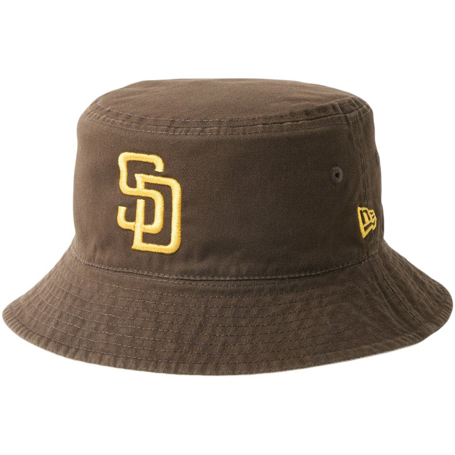 NEW ERA バケットハット ウォルナット 左斜め