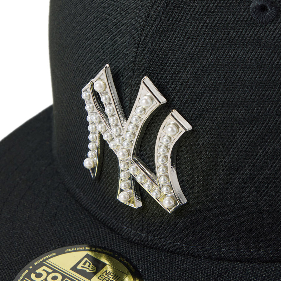 NEW ERA（ニューエラ）59FIFTY MLB パール バッジ ヤンキース キャップ