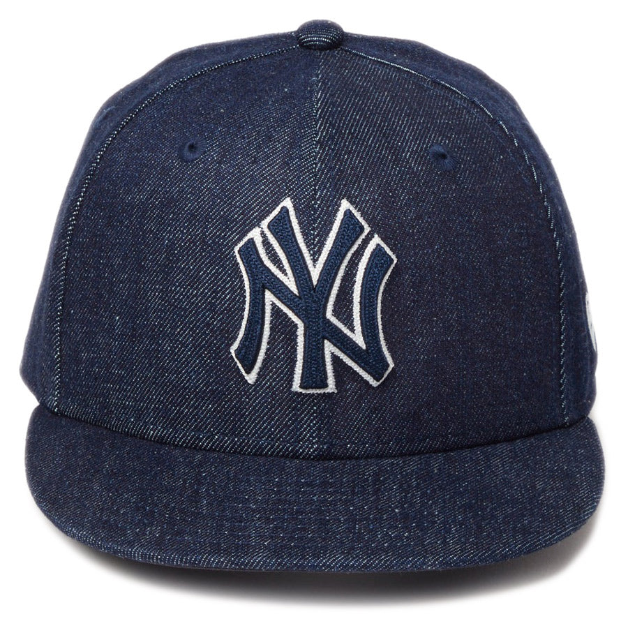 NEW ERA（ニューエラ）Youth 9FIFTY Denim ヤンキース キッズキャップ 正面ロゴ