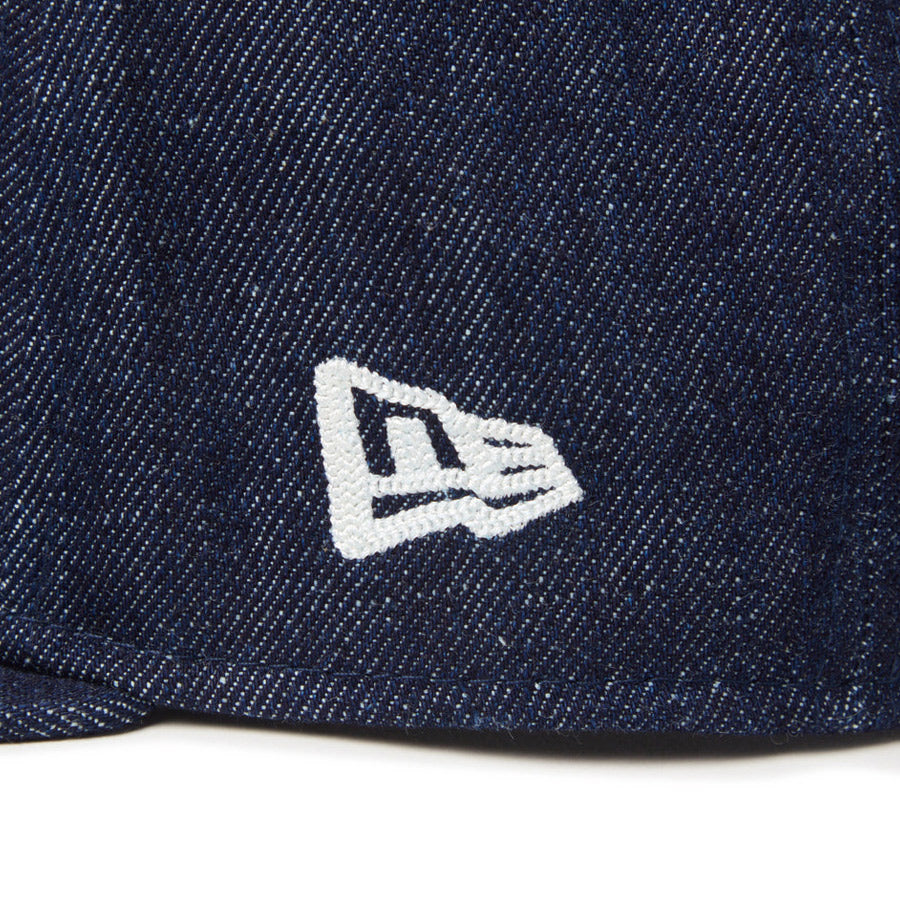 NEW ERA（ニューエラ）Youth 9FIFTY Denim NEロゴ刺繍ディテール