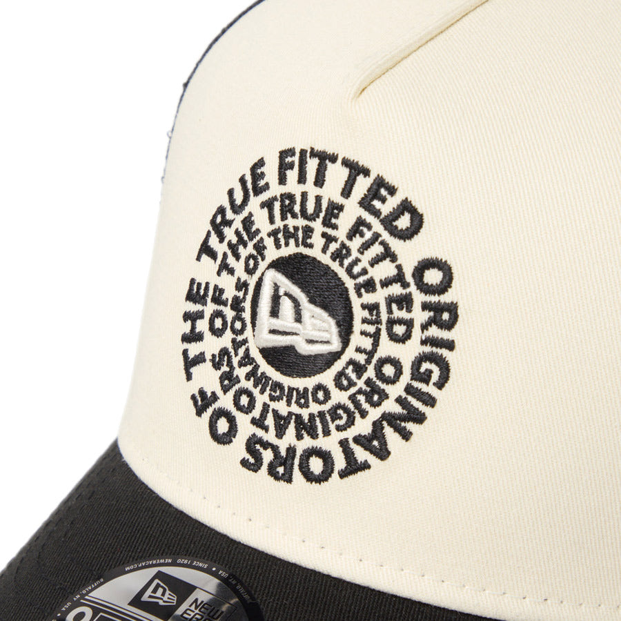 NEW ERA Circle OOTTF ロゴ刺繍 クロームホワイト ブラック