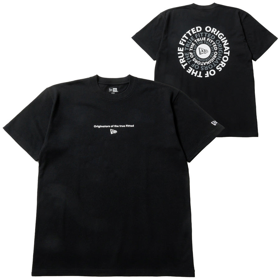 NEW ERA Circleロゴ Tシャツ ブラック 正面