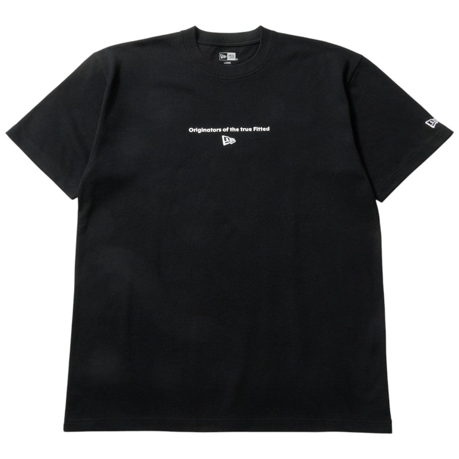 NEW ERA 半袖Tシャツ ブラック 平置き正面