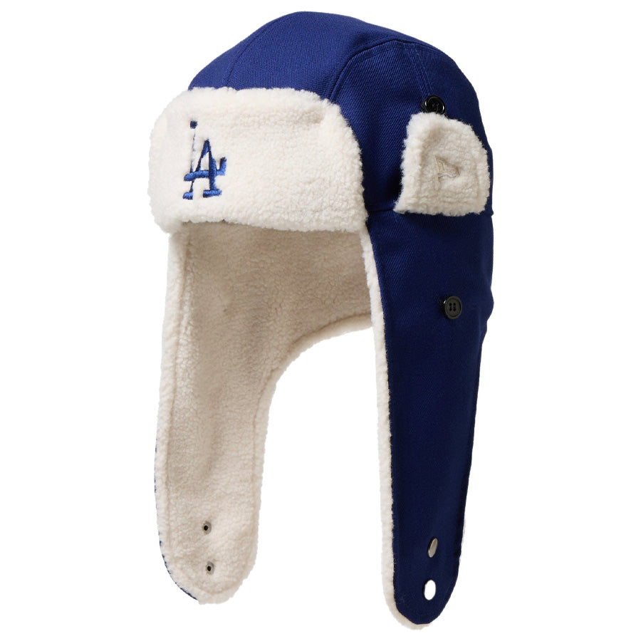 NEW ERA ( ニューエラ ) トラッパー ロサンゼルス ドジャース ダークロイヤル パイロットキャップ 14667624