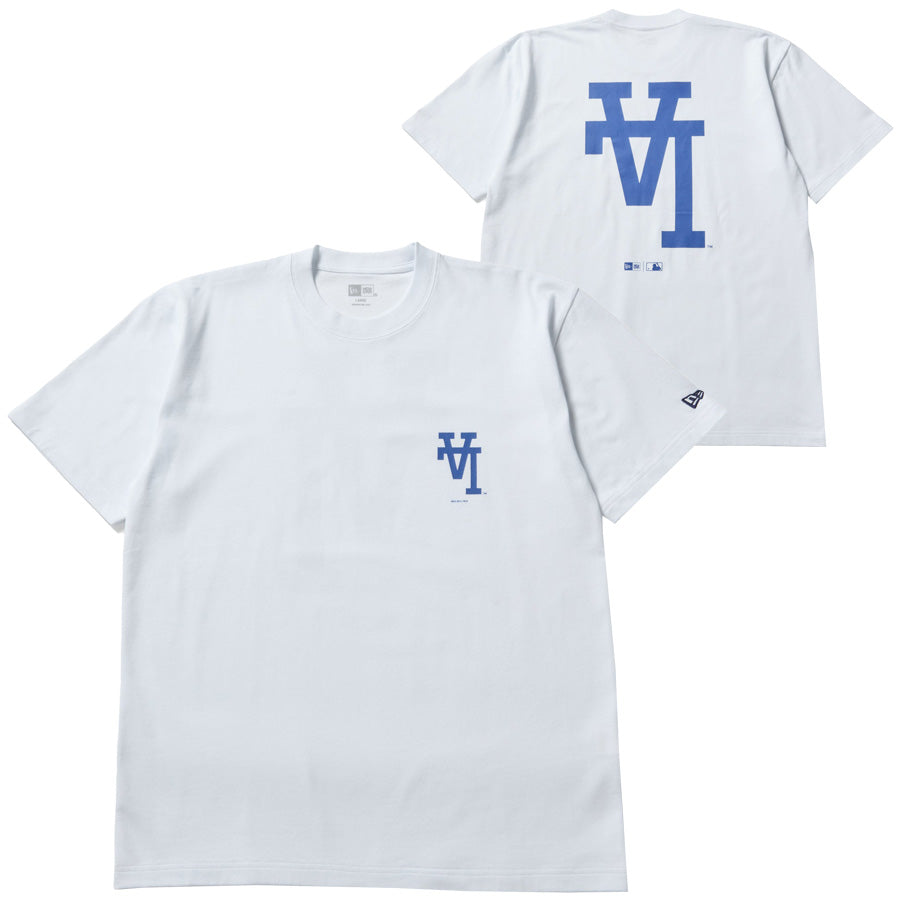 NEW ERA ドジャース Upside Down Tシャツ ホワイト 正面
