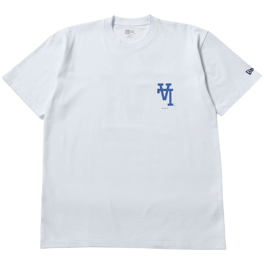 NEW ERA ドジャース Tシャツ ホワイト 平置き正面