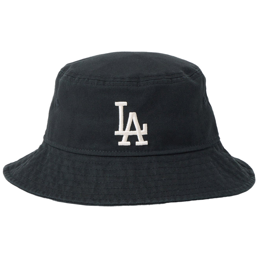 NEW ERA キッズ バケット01 ドジャース ブラック 正面デザイン