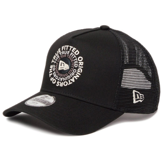 NEW ERA（ニューエラ）キッズ 9FORTY A-Frame トラッカー Circle OOTTF ブラック