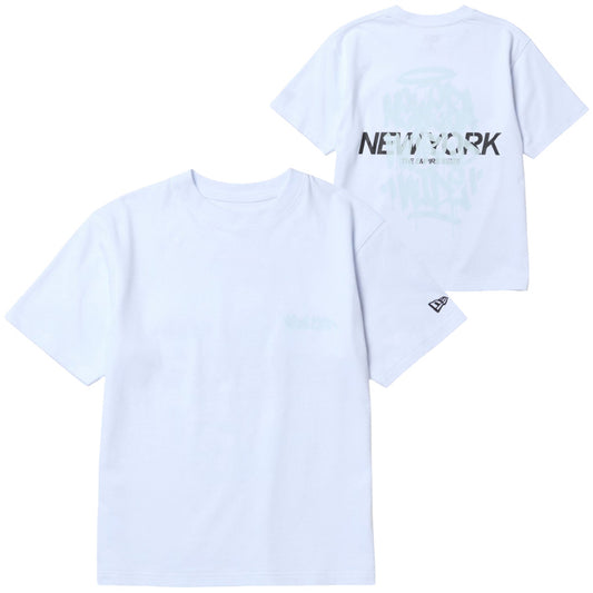 NEW ERA キッズ タギングTシャツ ホワイト 表裏デザイン