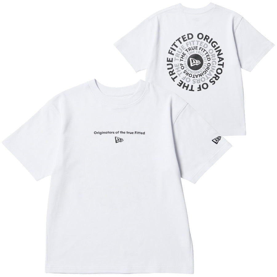 NEW ERA キッズ Tシャツ ホワイト 前後デザイン