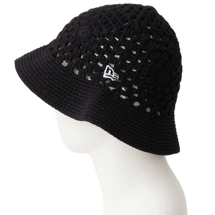 NEW ERA（ニューエラ） ニットバケット ブラック 横