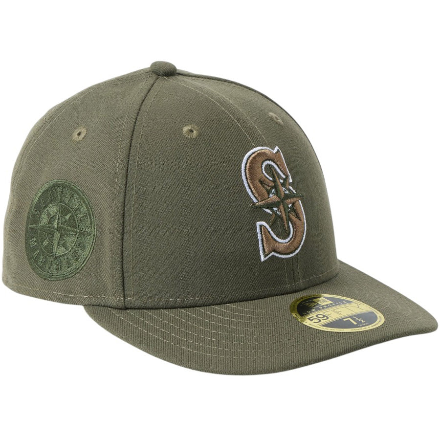 NEW ERA LP59FIFTY マリナーズ ダークブラッシュ 右斜め