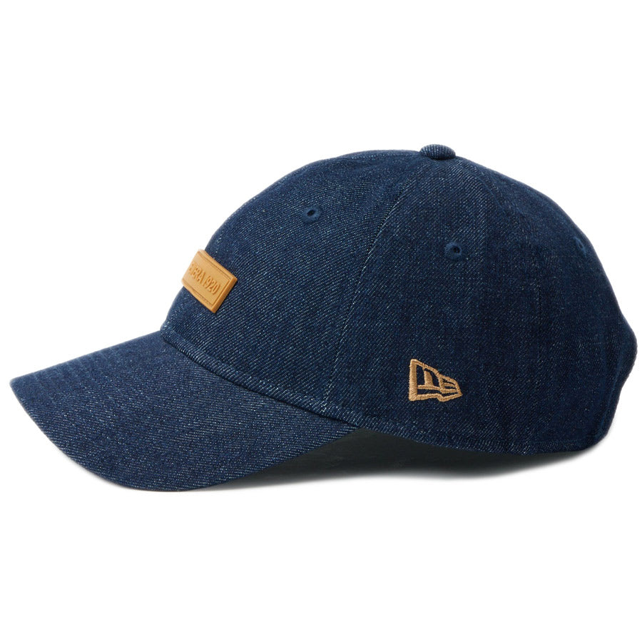 NEW ERA（ニューエラ） NEロゴ刺繍 ディテール インディゴ