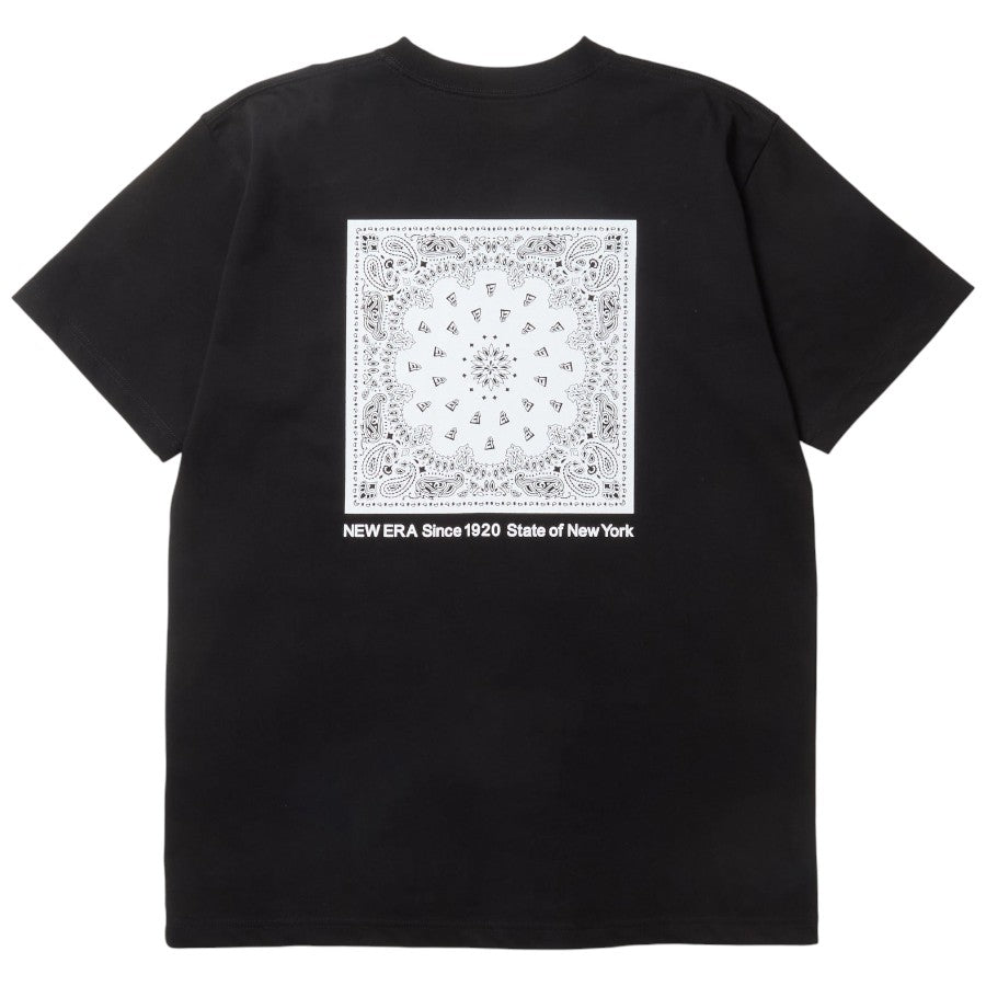 NEW ERA ペイズリーTシャツ ブラック 背面