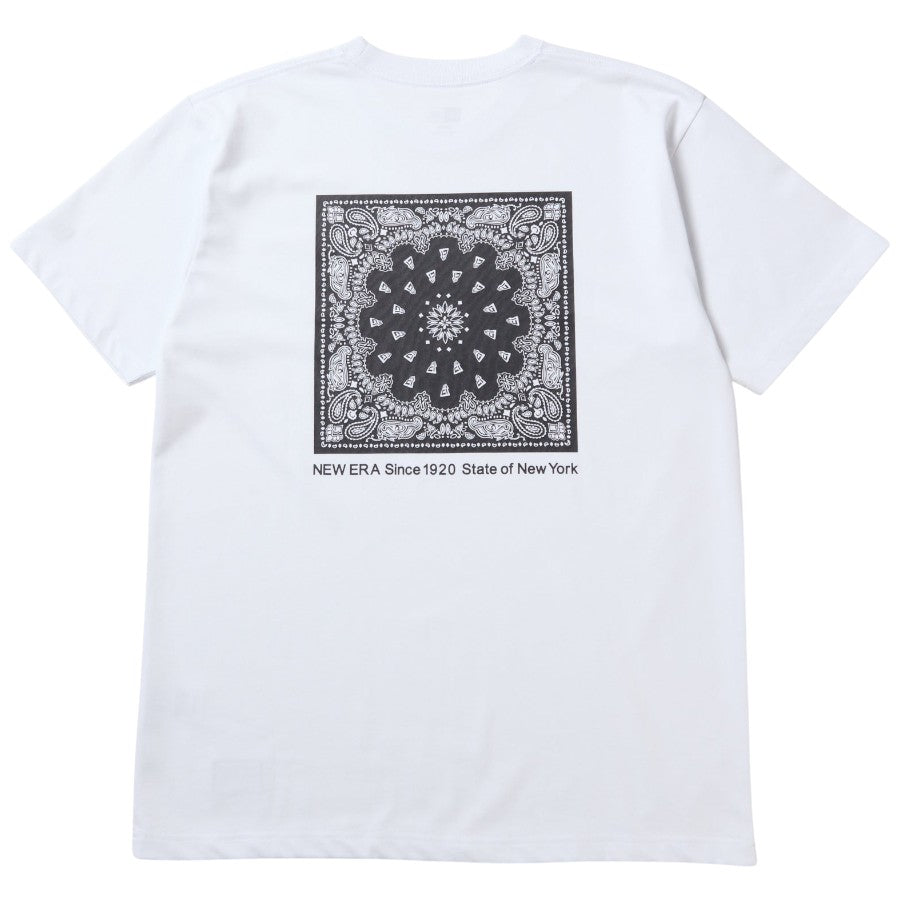 NEW ERA ペイズリーTシャツ ホワイト 背面