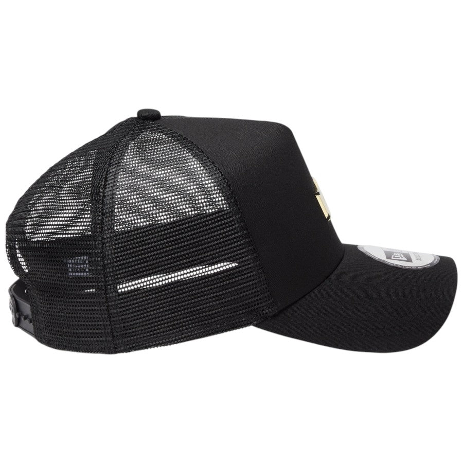 NEW ERA 9FORTY A-Frame ブラック メタリックゴールド 右側面