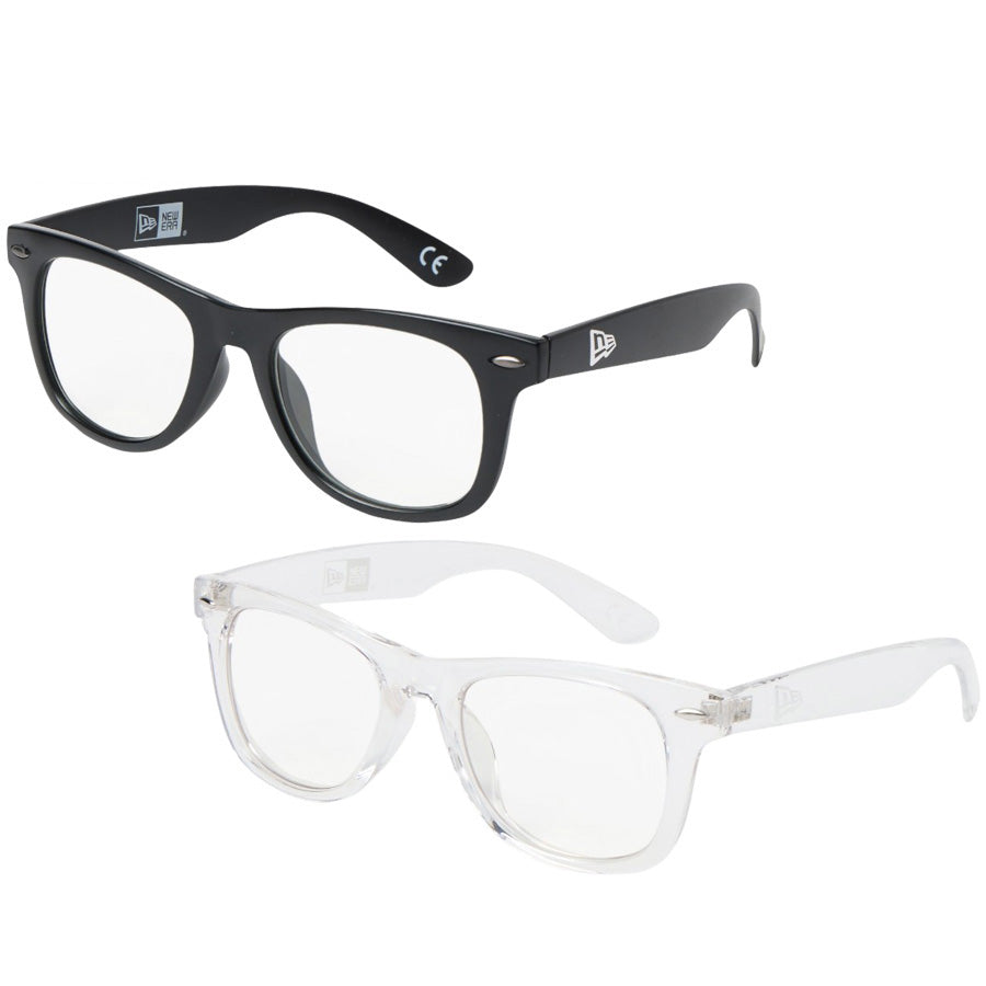 NEW ERA ウェリントン サングラス ブラック クリア 正面 比較