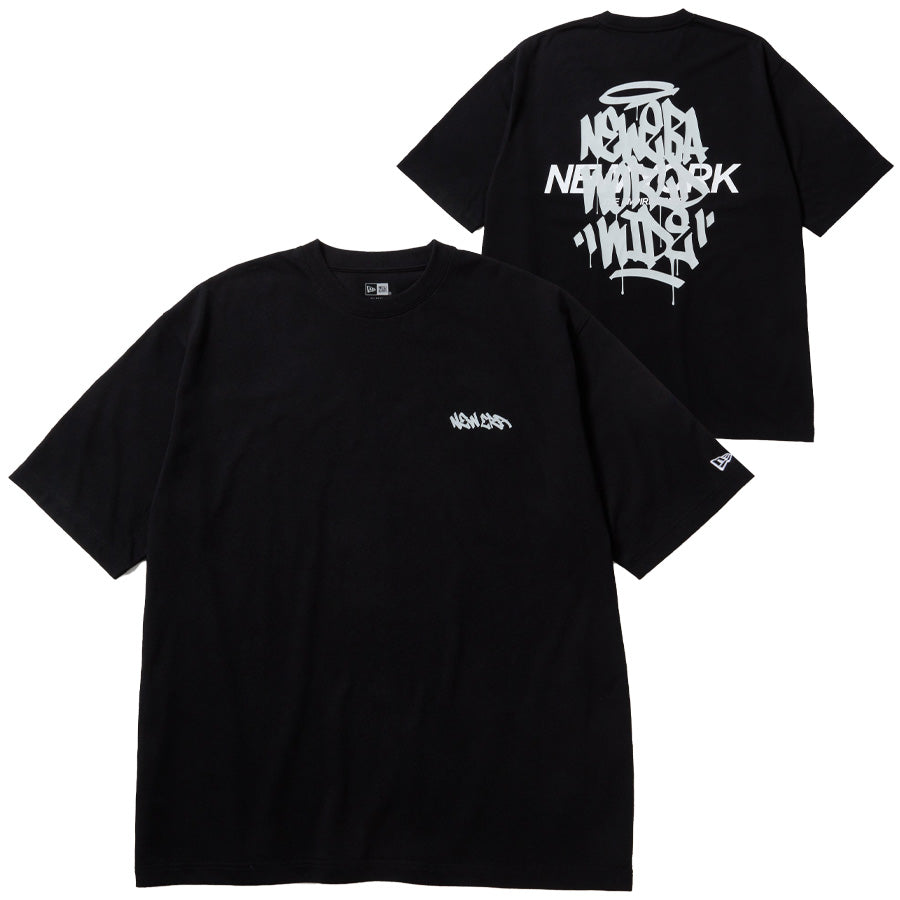 NEW ERA Tagging Tシャツ ブラック 正面