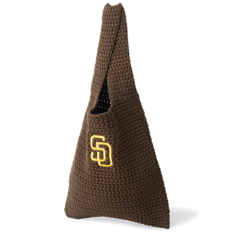 NEW ERA ニット トートバッグ 左斜め