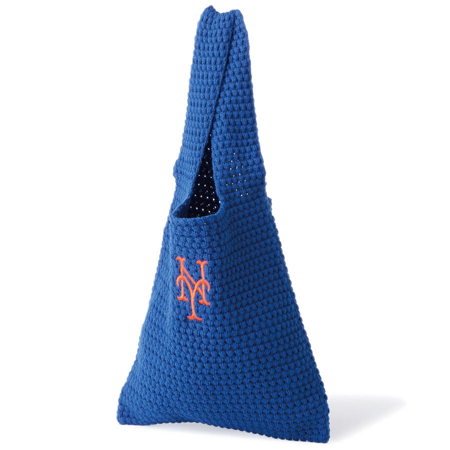 NEW ERA ニット トートバッグ 左斜め