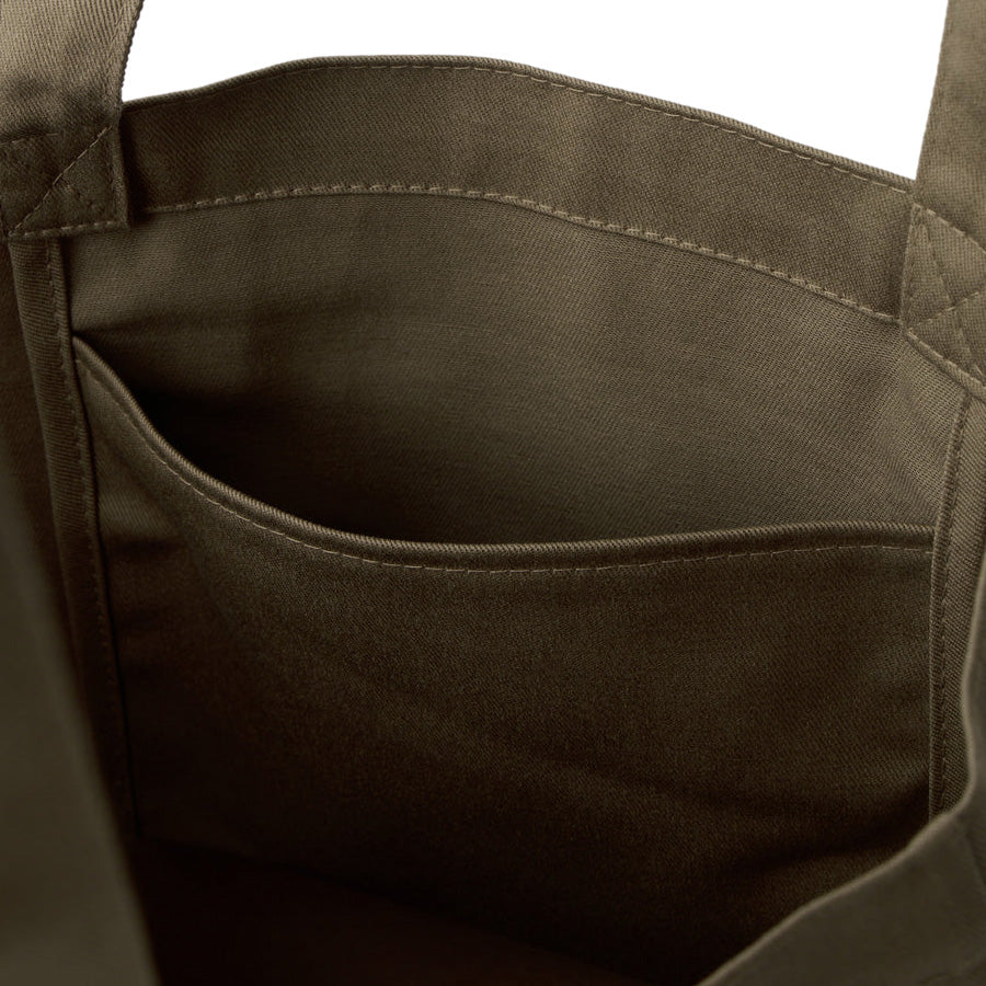 NEW ERA トートバッグ 内側ポケット カーキ