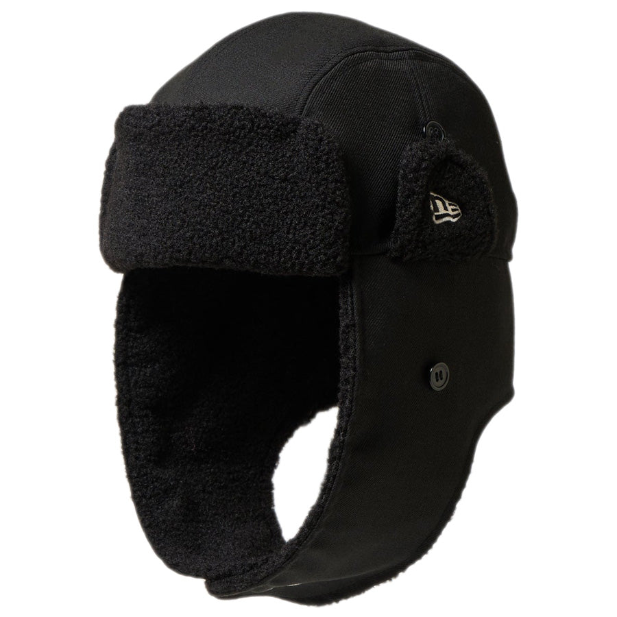 NEW ERA ( ニューエラ ) トラッパー パイロットキャップ ポーラテック フリース ブラック 14667629