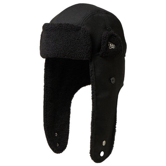 NEW ERA ( ニューエラ ) トラッパー パイロットキャップ ポーラテック フリース ブラック 14667629