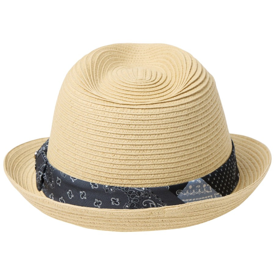 NEW ERA トリルビーハット 背面 ナチュラル