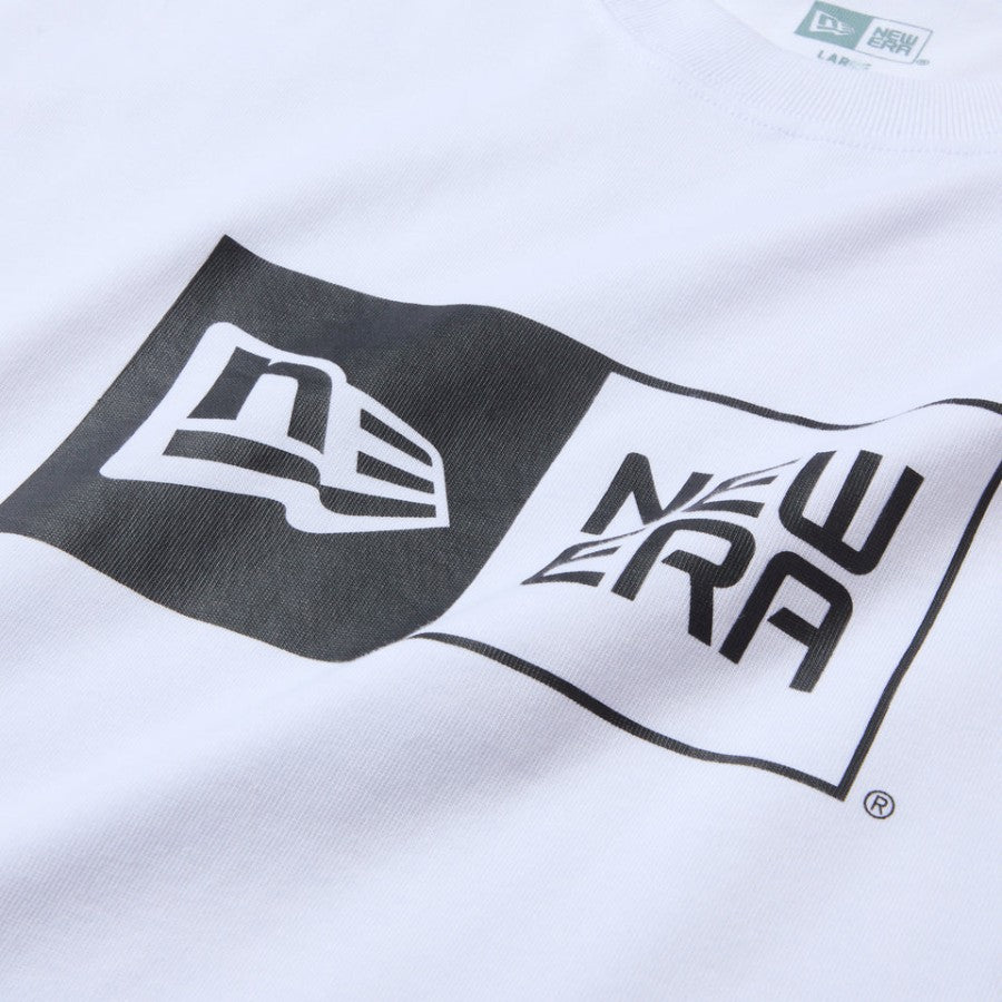 NEW ERA ボックスロゴ プリント ホワイト