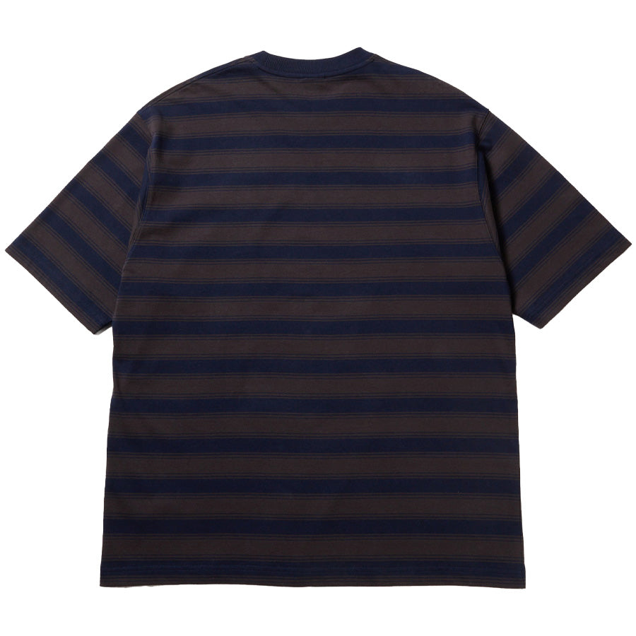 NEW ERA ボーダーTシャツ ネイビー 背面