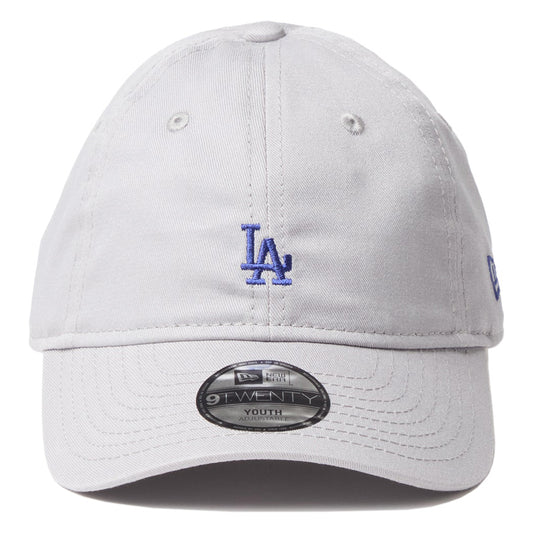 NEW ERA キッズ 9TWENTY ドジャース グレー 正面