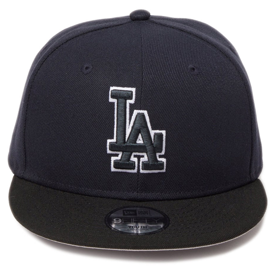 NEW ERA（ニューエラ） Youth 9FIFTY ドジャース 正面 ネイビー/ブラック