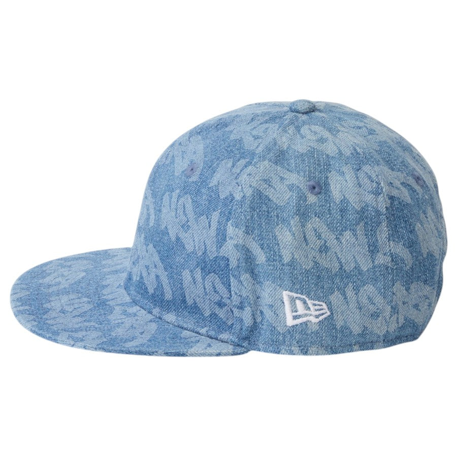 NEW ERA ウォッシュドデニム NEフラッグ刺繍