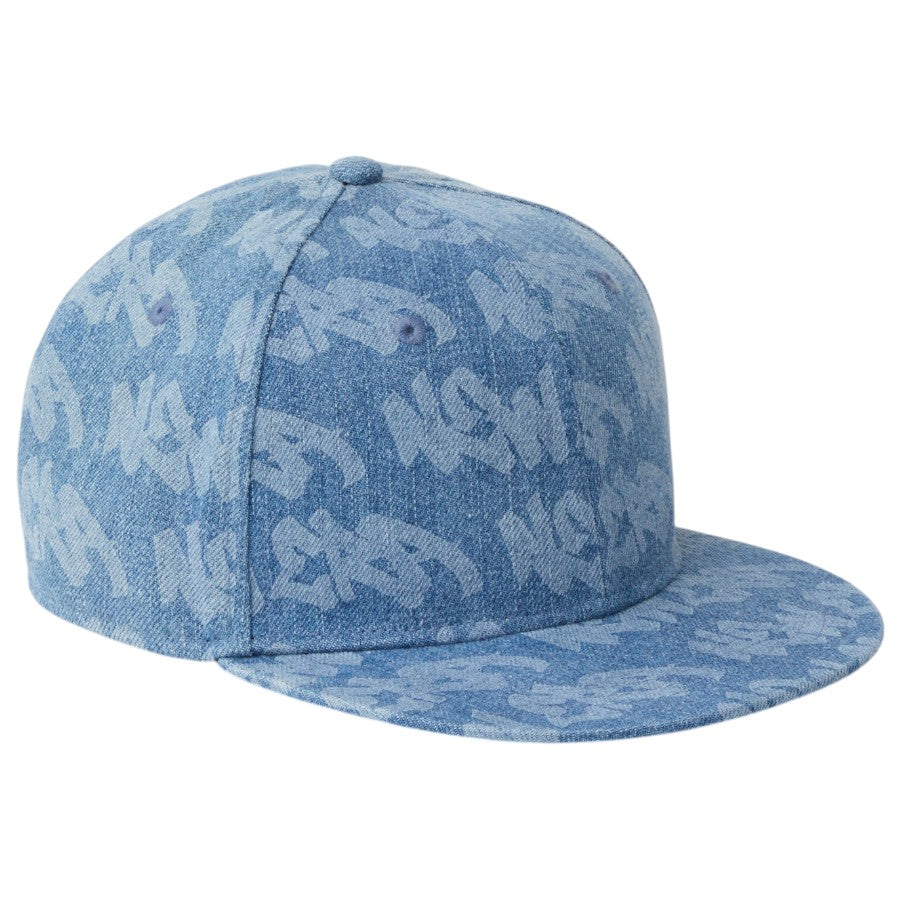 NEW ERA キッズキャップ ウォッシュドデニム 右斜め