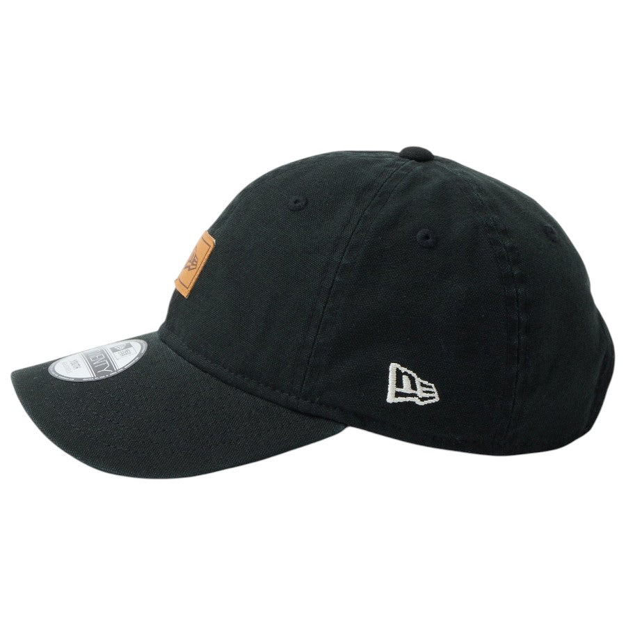 NEW ERA フラッグ刺繍 ブラック 左側面