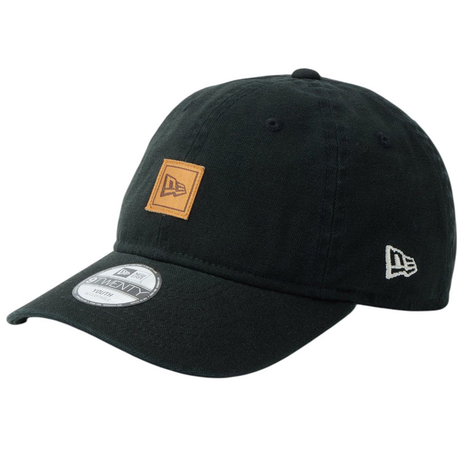 NEW ERA キッズキャップ ブラック 左斜めスタイル