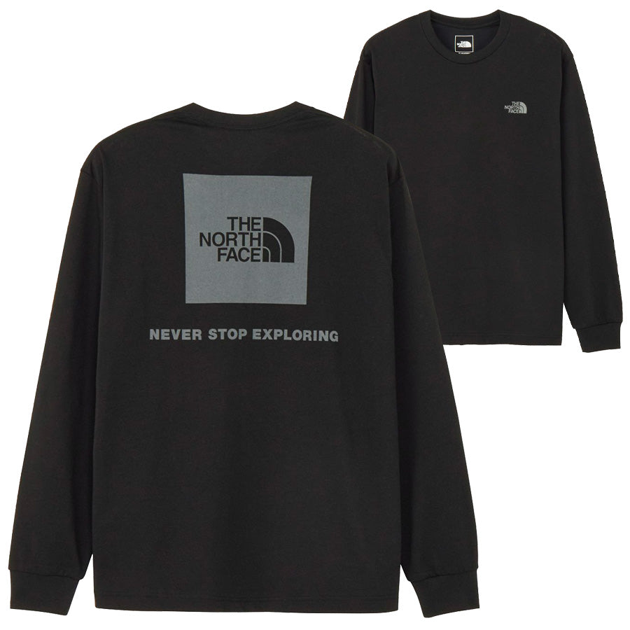 THE NORTH FACE ロングスリーブ バックスクエアロゴティー メンズ