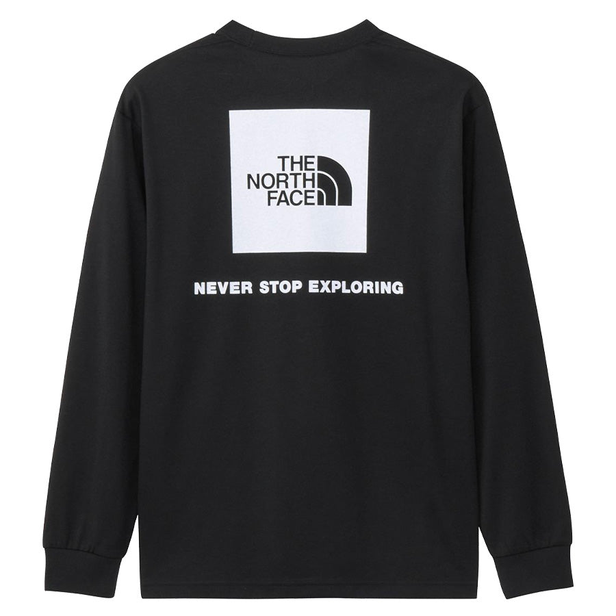 THE NORTH FACE ロングスリーブ バックスクエアロゴティー メンズ