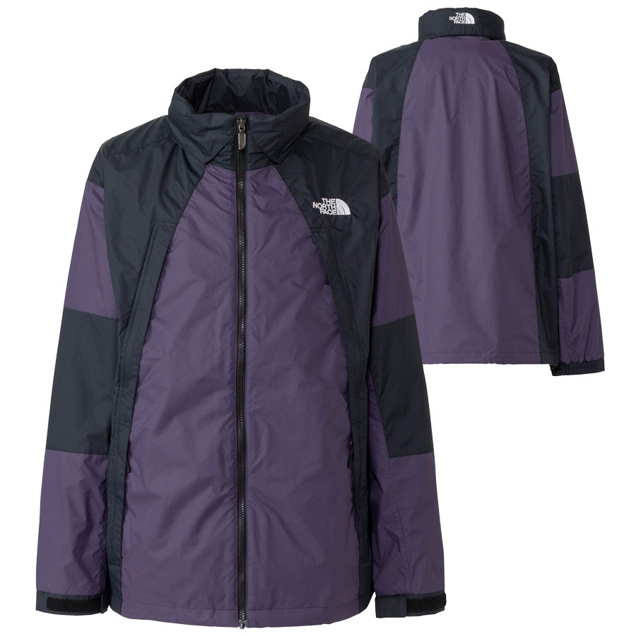 THE NORTH FACE チムニーウインドジャケット メンズ エンドレスダスク ブラック 前後 ディテール