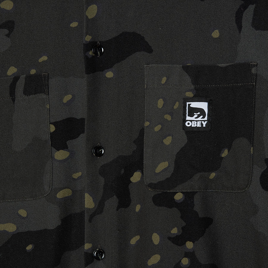 OBEY DESERT CAMO SHIRT 長袖シャツ デザートナイトカモ チェストポケット詳細 181200438-26H