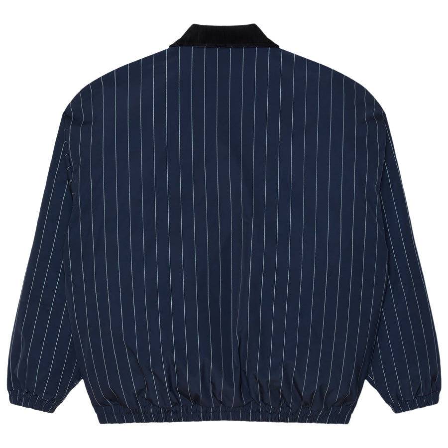 OBEY（オベイ）OBEY ELYSIAN JACKET ネイビーマルチ 平置き背面 121800601-26F